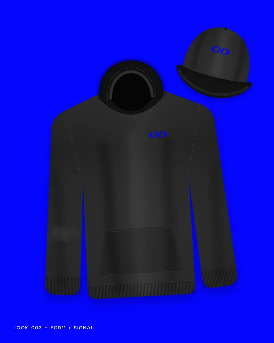 Look 003 — Form Hoodie e Signal Cap