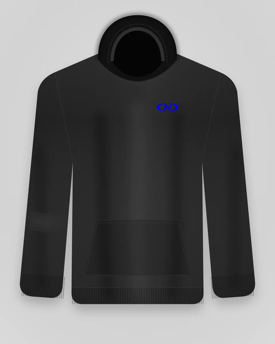 Form Heavyweight Hoodie preto — frente